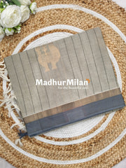 SUTI WEAVING COTTON SAREE SAGE GREEN