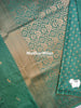 TULSI MALAI SILK SAREE DUSTY GREEN