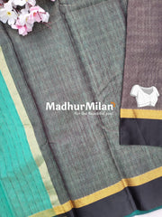 KOVAI SILK COTTON SAREE TEAL GREEN