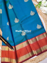 KANCHI BUTTA BENTEX BORDER SAREE RAMA MAROON