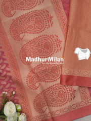SWISS COTTON SAREE PINK