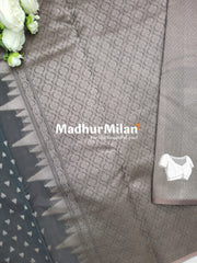 KOVAI TEMPLE SILK COTTON SAREE DUSTY BROWN