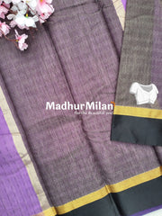KOVAI SILK COTTON SAREE DUSTY PURPLE
