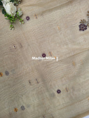 SPARROW KOVAI COTTON SAREE CHIKU PURPLE