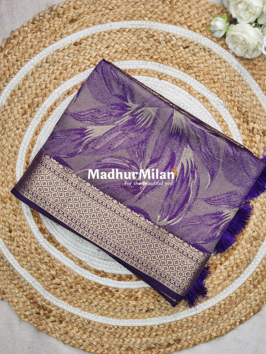 DHARINI BRASSO SAREE PURPLE