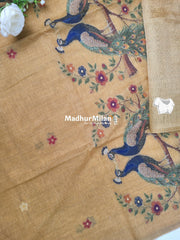 PEACOCK KOVAI COTTON SAREE GOLD