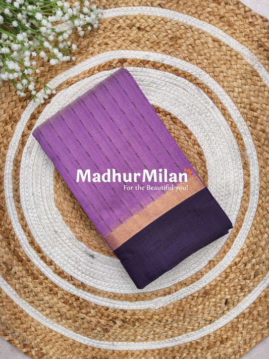 KOVAI SILK COTTON SAREE DUSTY PURPLE