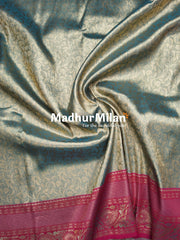 GANGOTRI TISSUE SILK SAREE DUSTY RAMA PINK