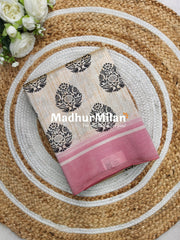 CHARCOAL BEAUTY SAREE RED BLACK