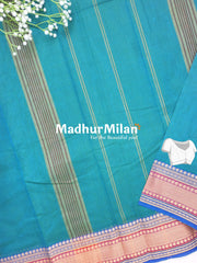 CHETTINAD COTTON SAREE RAMA BLUE