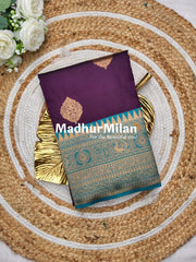 ANANYA SILK SAREE PURPLE RAMA