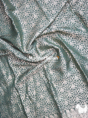 MISAKI BANARASI CREPE SILK SAREE GREEN