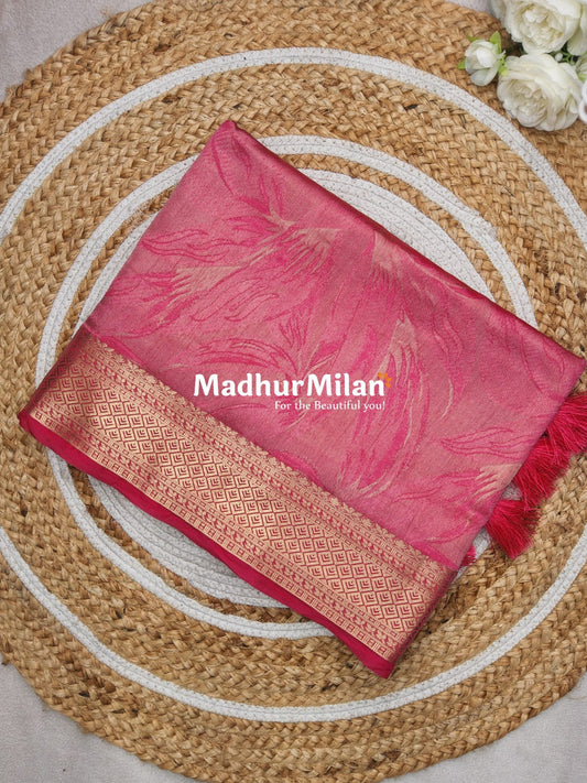 DHARINI BRASSO SAREE PINK