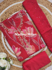 INIRA FLORAL PRINTS SALWAR SUIT SET PINK