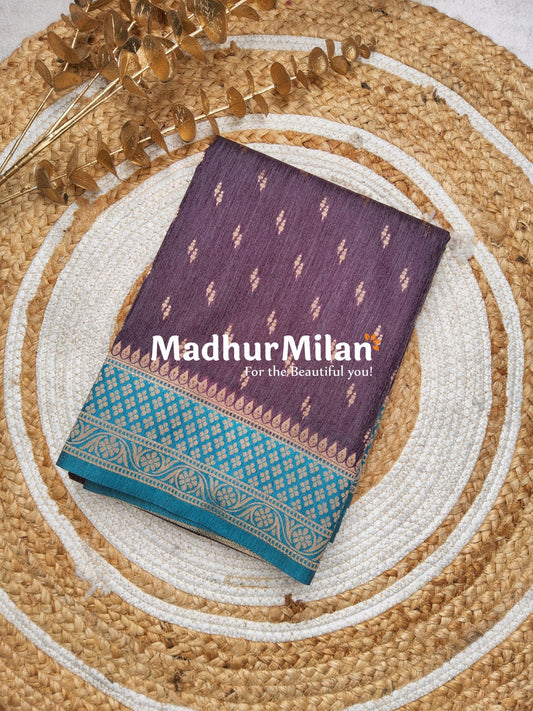 BANARASI COTTON LOOMS BROWN RAMA