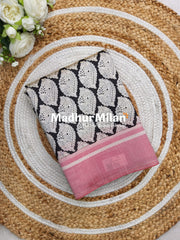 CHARCOAL BEAUTY SAREE RED BLACK