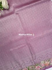 SOFT SILK EMBROIDERY WORK SAREE ONION PINK