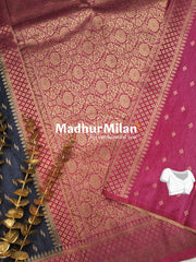 BANARASI COTTON LOOMS DUSTY GREY PINK