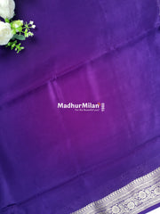MAYA BANARASI RUSSIAN CREPE SAREE PURPLE