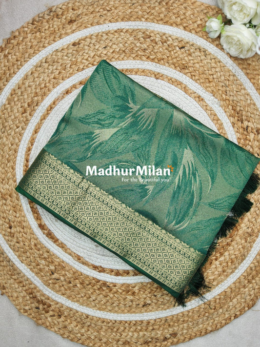 DHARINI BRASSO SAREE GREEN