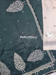KUSHI SILK EMBROIDERY WORK SAREE AMAZON