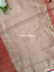 BANARASI TISSUE ORGANZA SAREE ORANGE