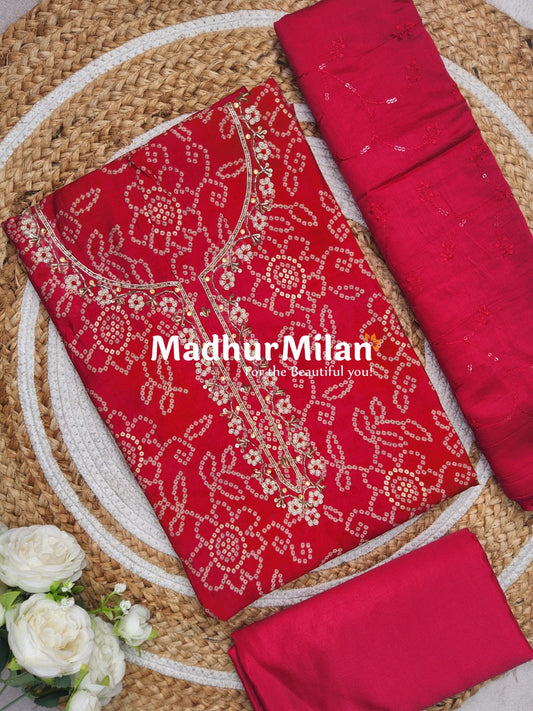 INIRA FLORAL PRINTS SALWAR SUIT SET PINK