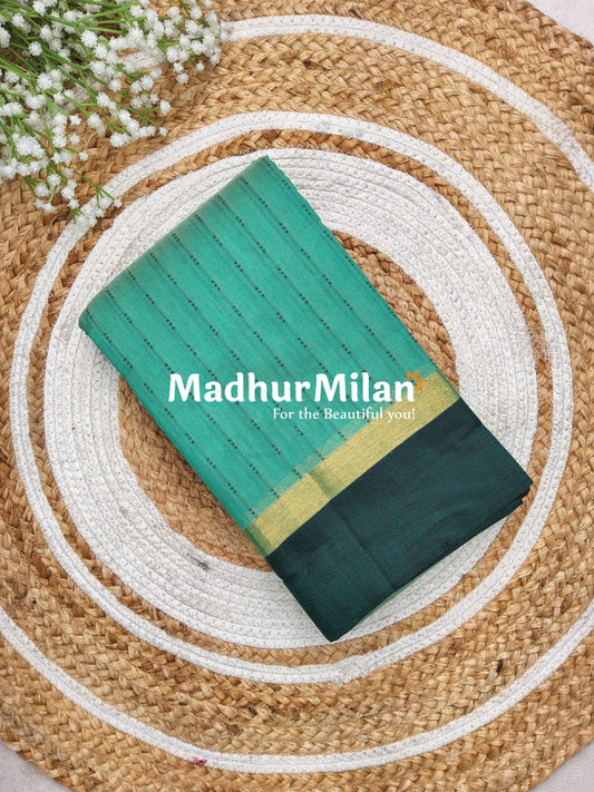 KOVAI SILK COTTON SAREE TEAL GREEN