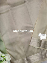 KANCHI MINI BUTTA SAREE PISTA CREAM