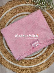 KOTA DORIA EMBROIDERY WORK SAREE PINK