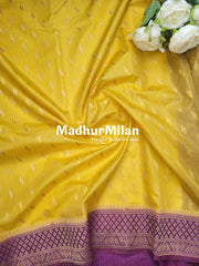 BANARASI COTTON LOOMS DUSTY YELLOW ONION