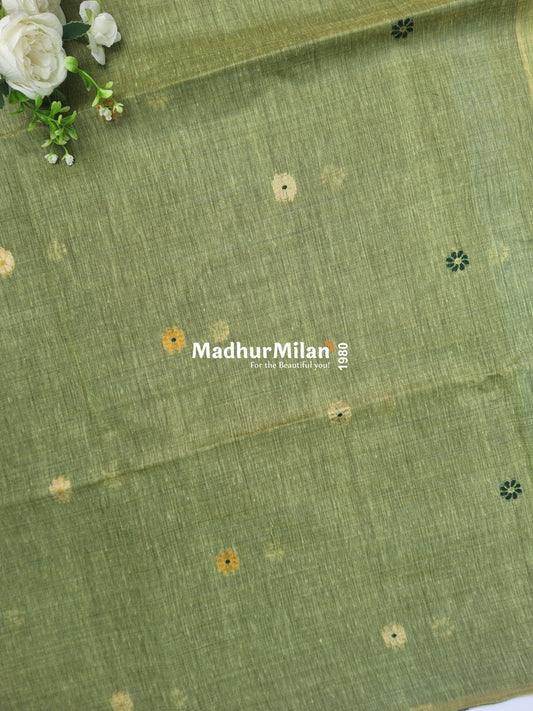 SPARROW KOVAI COTTON SAREE GREEN