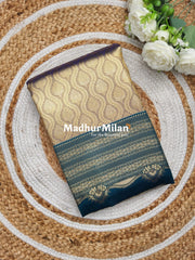 SHANTALA TISSUE SILK SAREE DUSTY PURPLE RAMA