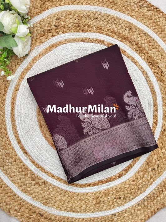 KOVAI SILK COTTON SAREE WINE