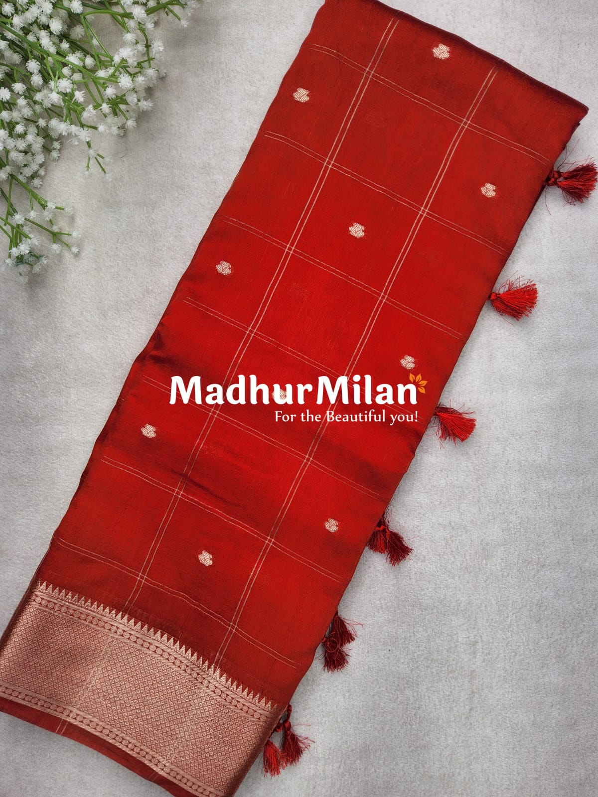DISPUR SILK SAREE RED