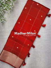 DISPUR SILK SAREE RED