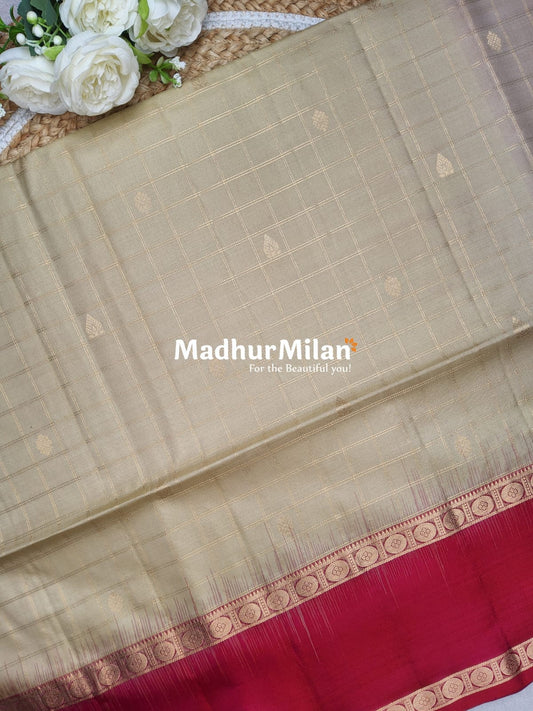 UPPADA SOFT SILK SAREE CREAM PINK