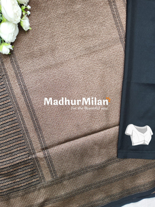 BANARASI ZARI WOVEN SAREE BLACK