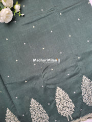 KUSHI SILK EMBROIDERY WORK SAREE AMAZON