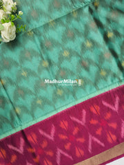 RUBY PATTOLA SILK TISSUE BORDER RAMA PINK