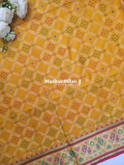 PATOLA SOFT SILK SAREE YELLOW