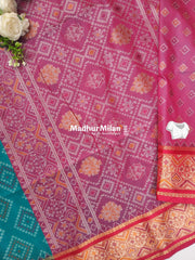 PATOLA SOFT SILK SAREE RAMA