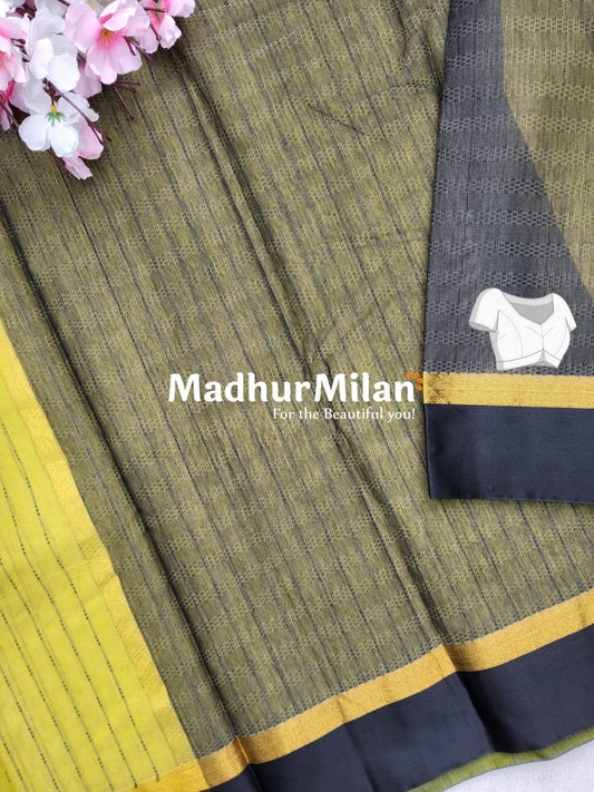 KOVAI SILK COTTON SAREE DUSTY LIME