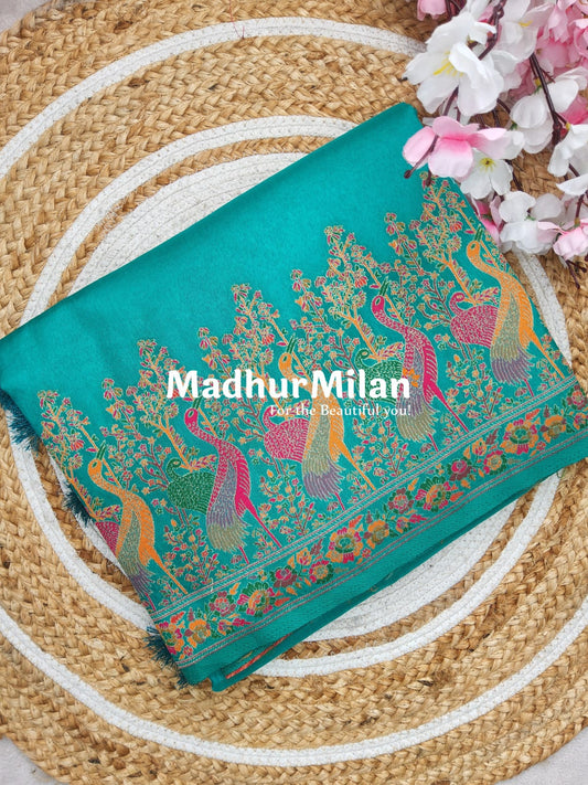 BANARASI WEAVE SAREE RAMA