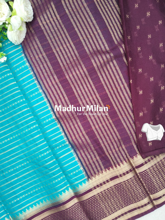 SEMI MYSORE CREPE SAREE RAMA
