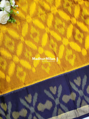 RUBY PATTOLA SILK TISSUE BORDER GOLD PURPLE