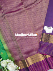 KORVAI BUTTA BORDER LINES BORDER SAREE RAMA PURPLE