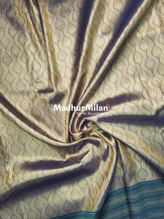 SHANTALA TISSUE SILK SAREE DUSTY PURPLE RAMA