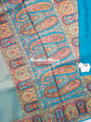 BANARASI GOLD TISSUE MEENA WEAVE SAREE FIROZI