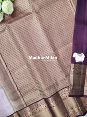 KANCHI BUTTA BORDER SAREE PINK WINE